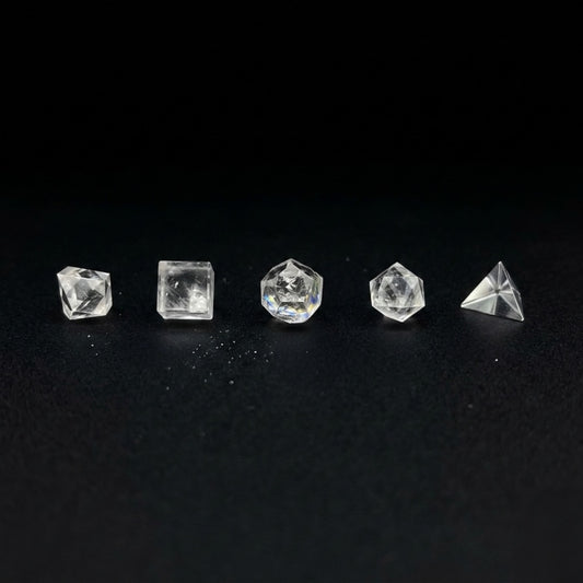 Clear Quartz Geometry Set