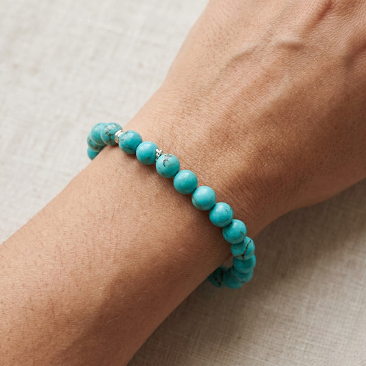Turquoise Bracelet 8 , 10 mm Beads
