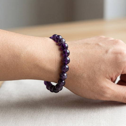 Amethyst Bracelet 10 MMBeads