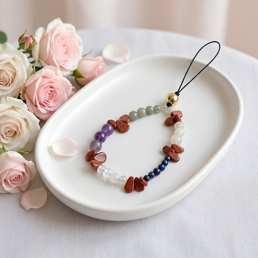 Premium Crystal Phone Hanging Multicolor Stones