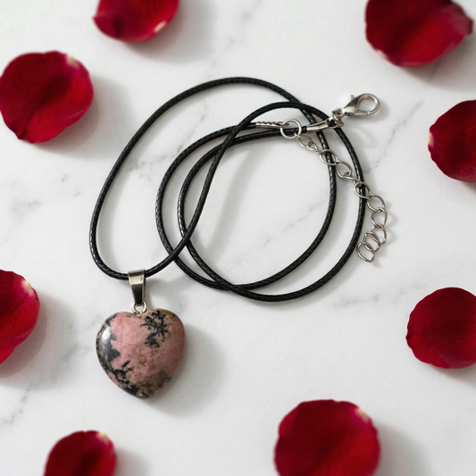 Rhodonite Heart Pendant