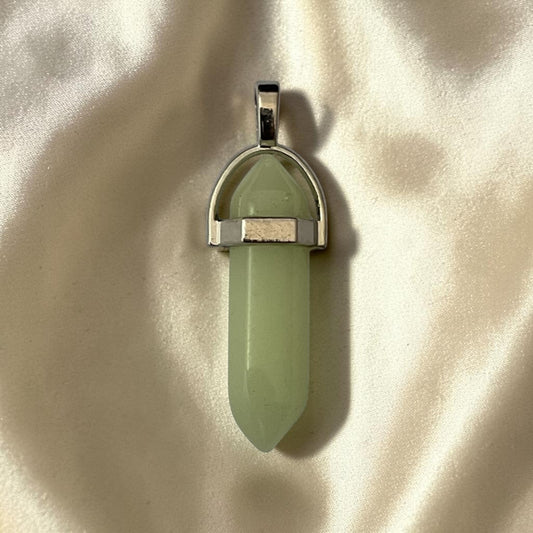 Luminous Stone Heart Pendant