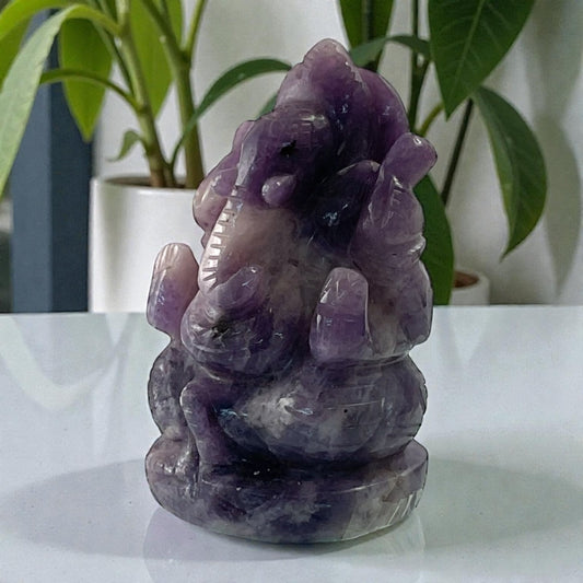Lepidolite Ganesha