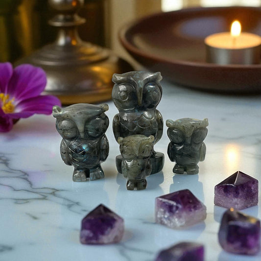 Labradorite Owl